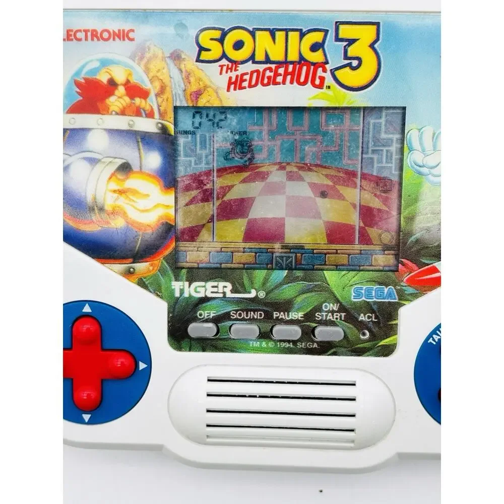 Vintage Tiger Electronics “Sonic The Hedgehog 3”Handheld Game- Tested & Working!